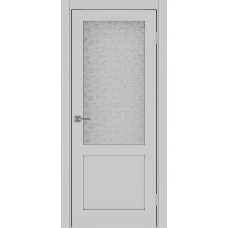 Межкомнатная дверь Турин 502.21, цвет Пепельный Дали б. цв., размер 80*200 см.
