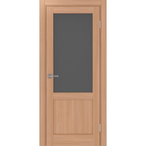 Турин 502.21, цвет ясень тёмный, стекло Графит матовое, размер 80*200 см.