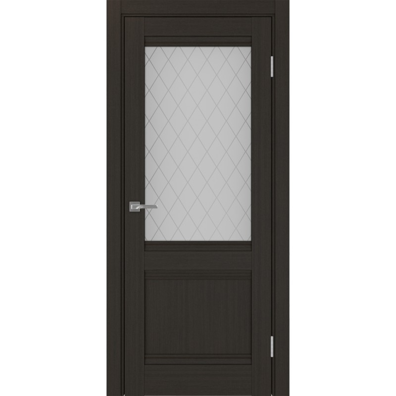 Межкомнатная дверь Турин 502U.21, цвет венге FL, заполнение Кристалл бесцветное, размер 200*80 см.