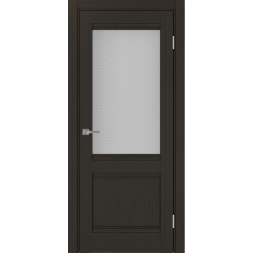 Турин 502U.21, цвет Венге FL стекло Пунта бесцветное, размер 80*200 см.