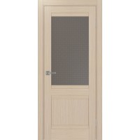 Турин 502U.21, цвет Дуб беленый FL стекло Пунта бронзовое, размер 80*200 см.