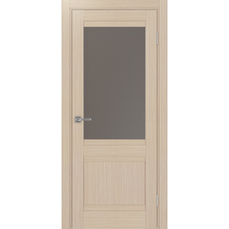 Межкомнатная дверь Турин 502U.21, цвет Дуб беленый FL стекло Пунта бронзовое, размер 80*200 см.