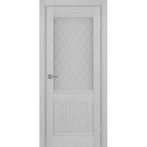 Турин 502U.21, цвет дуб серый FL, заполнение Кристалл бесцветное, размер 200*80 см.