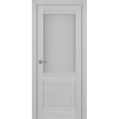 Турин 502U.21, цвет Дуб Серый FL стекло Пунта бесцветное, размер 80*200 см.