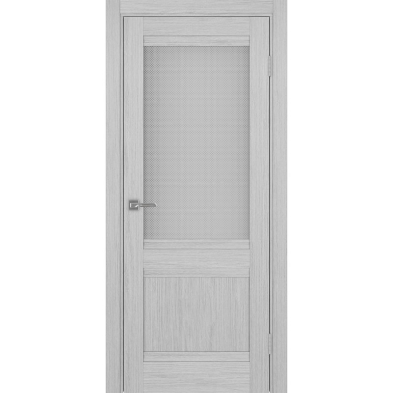 Межкомнатная дверь Турин 502U.21, цвет Дуб Серый FL стекло Пунта бесцветное, размер 80*200 см.