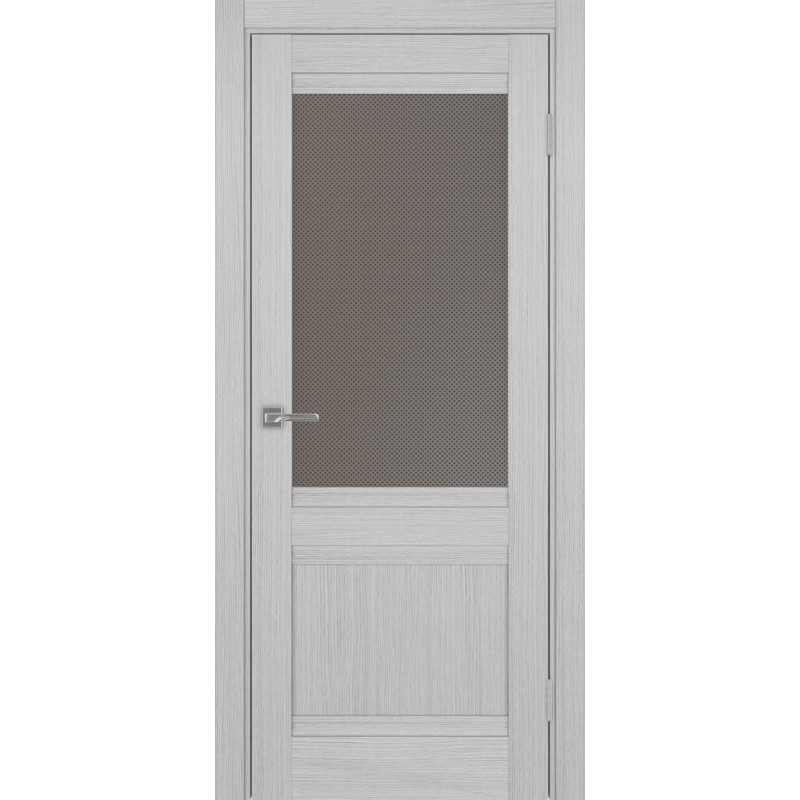 Межкомнатная дверь Турин 502U.21, цвет Дуб Серый FL стекло Пунта бронзовое, размер 80*200 см.