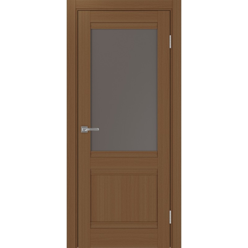 Межкомнатная дверь Турин 502U.21, цвет орех NL, стекло Бронза матовое, размер 80*200 см.