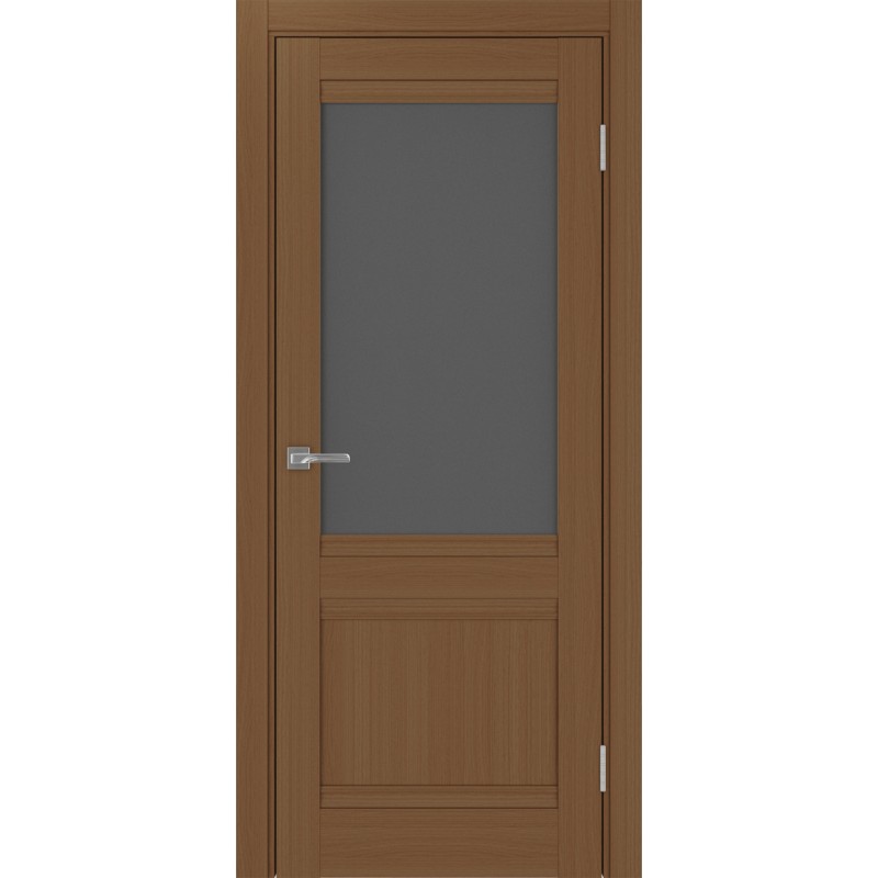 Межкомнатная дверь Турин 502U.21, цвет орех NL, стекло Графит матовое, размер 80*200 см.