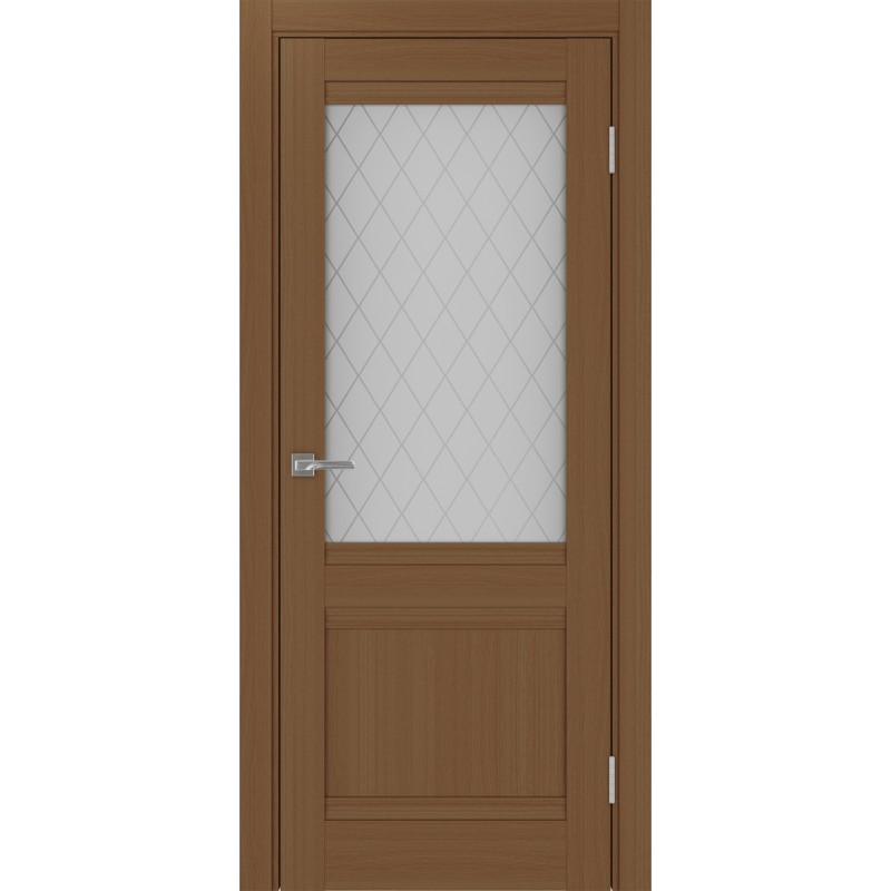 Межкомнатная дверь Турин 502U.21, цвет орех NL, заполнение Кристалл бесцветное, размер 200*80 см.