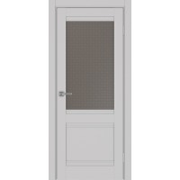 Турин 502U.21, цвет Пепельный стекло Пунта бронзовое, размер 80*200 см.