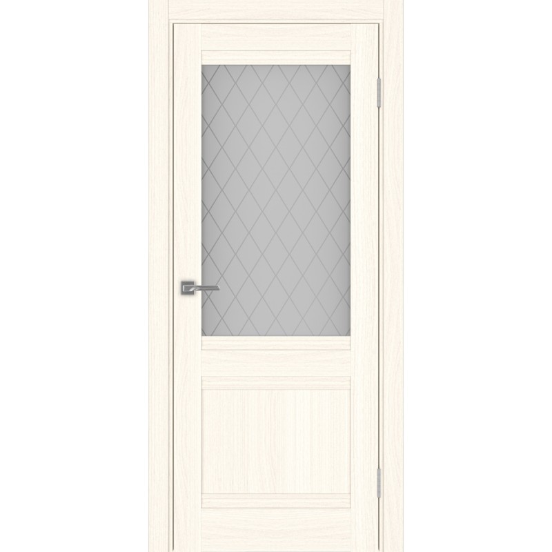 Межкомнатная дверь Турин 502U.21, цвет ясень светлый, заполнение Кристалл бесцветное, размер 200*80 см.