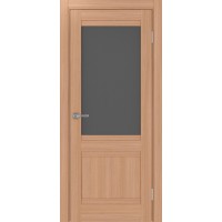 Турин 502U.21, цвет ясень тёмный, стекло Графит матовое, размер 80*200 см.