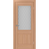 Турин 502U.21, цвет ясень тёмный Кристалл бесцветное, размер 80*200 см.