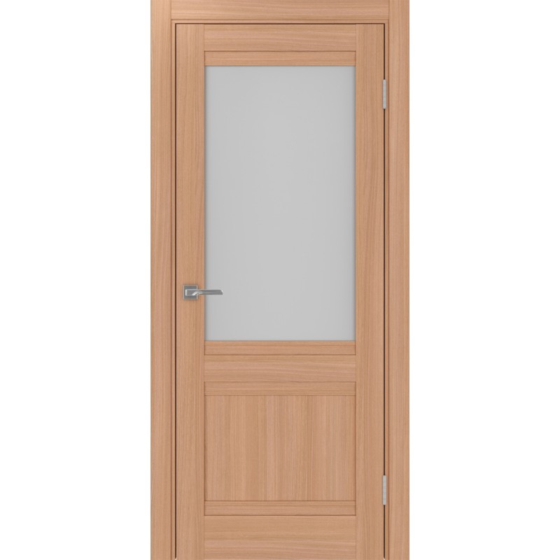 Межкомнатная дверь Турин 502U.21, цвет ясень тёмный, стекло Мателюкс, размер 80*200 см.