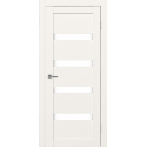 Турин 505.12, цвет Бежевый стекло LACбелый, размер 80*200 см.