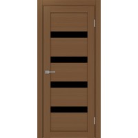 Турин 505.12, цвет орех NL, стекло LACчерный, размер 30*200 см.