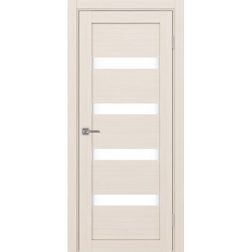 Турин 505.12, цвет Ясень перламутровый стекло LACбелый, размер 80*200 см.