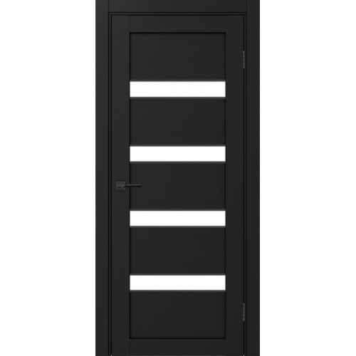 Турин 505AПC.12, цвет Антрацит молдинг алюм.чёрн стекло LACбелый, размер 80*200 см.