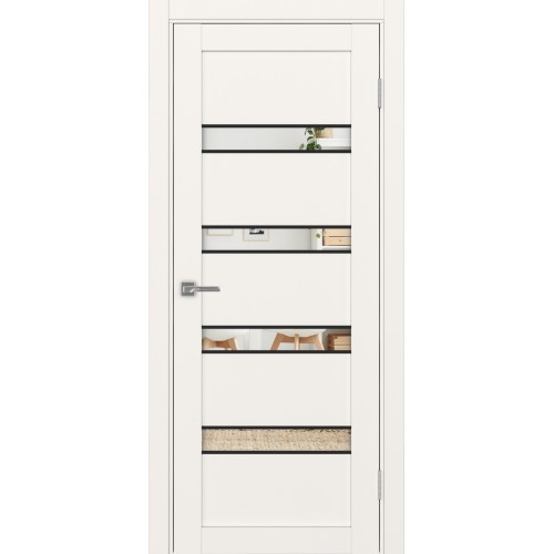 Турин 505.12 АПС молдинг SB, цвет, бежевый, заполнение Зеркало, размер 200*80 см.