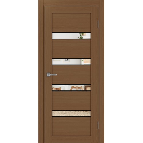 Турин 505.12 АПС молдинг SB, цвет орех NL, заполнение Зеркало, размер 200*80 см.