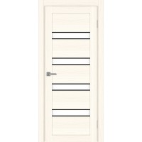 Турин_505AПC.12, цвет Ясень светлый молдинг алюм.чёрн стекло LACбелый, размер 80*200 см.