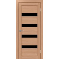 Турин 505.12 AПC молдинг SB, цвет ясень тёмный, стекло LACчерный, размер 80*200 см.