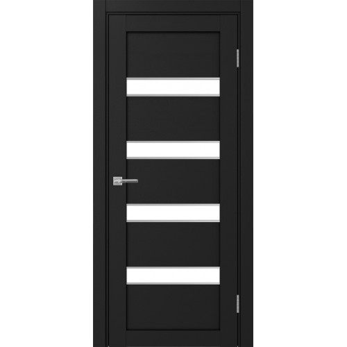 Турин 505AПC.12, цвет Антрацит молдинг алюм.хром стекло LACбелый, размер 80*200 см.