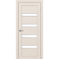 Турин 505AПC.12, цвет Ясень перламутровый молдинг алюм.хром стекло LACбелый, размер 80*200 см.