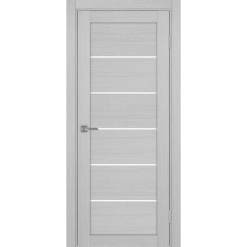 Межкомнатная дверь Турин 506.12, цвет Дуб Серый FL стекло LACбелый, размер 80*200 см.