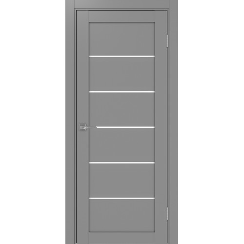 Турин 506.12, цвет Серый стекло LACбелый, размер 80*200 см.