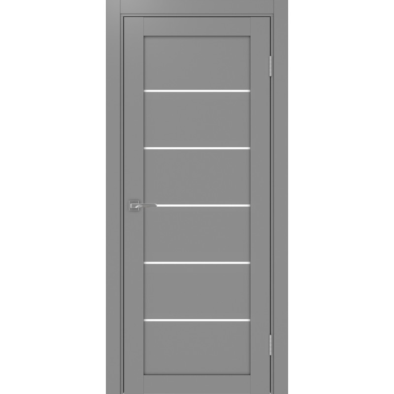 Межкомнатная дверь Турин 506.12, цвет Серый LACбелый, размер 80*200 см.
