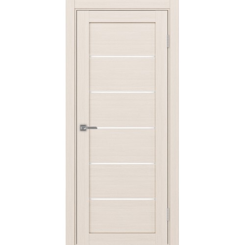 Турин 506.12, цвет Ясень перламутровый стекло LACбелый, размер 80*200 см.