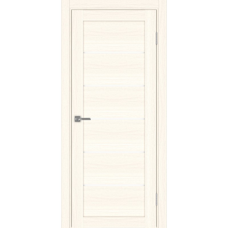 Межкомнатная дверь Турин 506.12, цвет Ясень светлый LACбелый, размер 80*200 см.