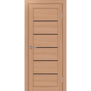 Турин 506.12, цвет ясень тёмный, стекло LACчерный, размер 30*200 см.