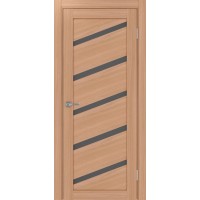 Турин 506У.112, цвет ясень тёмный, стекло Графит матовое, размер 80*200 см.