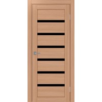 Турин 507.12 , цвет ясень тёмный, стекло LACчерный, размер 80*200 см.