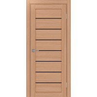 Турин 508.12 , цвет ясень тёмный, стекло LACчерный, размер 80*200 см.