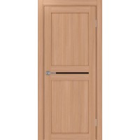 Турин 520.121, цвет ясень тёмный, стекло LACчерный, размер 80*200 см.