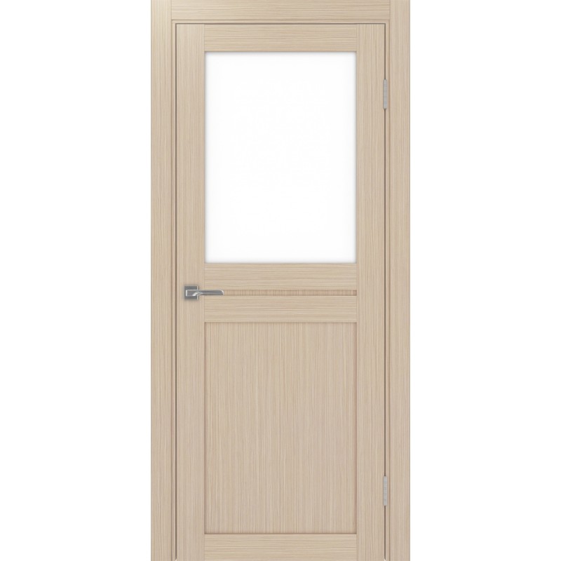 Межкомнатная дверь Турин 520.211, цвет Дуб беленый FL стекло LACбелый, размер 80*200 см.