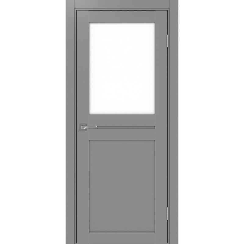 Межкомнатная дверь Турин 520.211, цвет Серый LACбелый, размер 80*200 см.