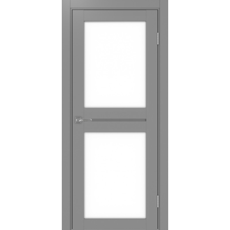 Межкомнатная дверь Турин 520.212, цвет Серый LACбелый, размер 80*200 см.