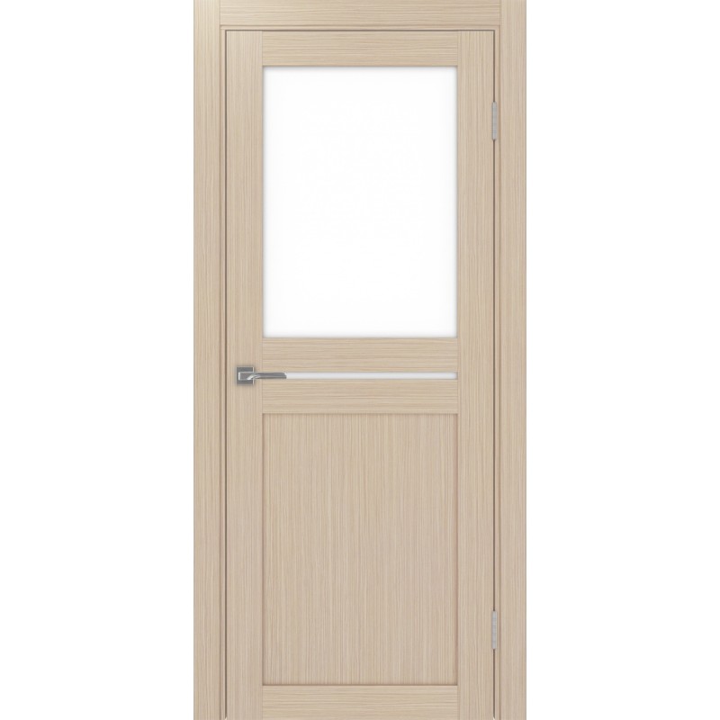 Межкомнатная дверь Турин 520.221, цвет Дуб беленый FL стекло LACбелый, размер 80*200 см.