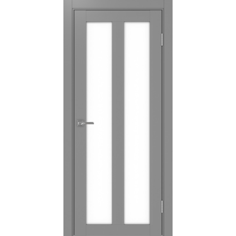 Межкомнатная дверь Турин 521.22, цвет серый, заполнение LACбелый, размер 200*80 см.