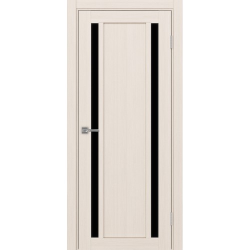 Турин 522.212, цвет Ясень перламутровый стекло LACчерный, размер 80*200 см.