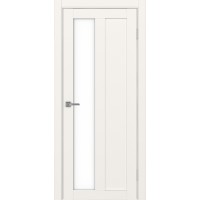 Турин 521.21, цвет Бежевый стекло LACбелый, размер 80*200 см.