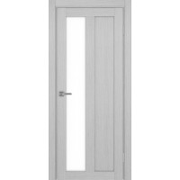 Турин 521.21, цвет Дуб Серый FL стекло LACбелый, размер 80*200 см.