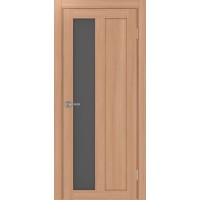 Турин 521.21, цвет ясень тёмный, стекло Графит матовое, размер 80*200 см.