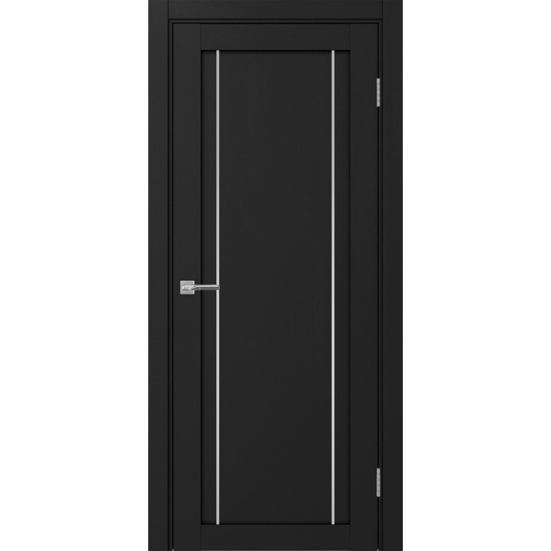 Межкомнатная дверь Турин 522AПП.111, цвет Антрацит молдинг алюм.хром размер 80*200 см.