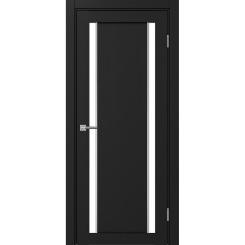 Турин 522AПП.212, цвет Антрацит молдинг алюм.хром стекло LACбелый, размер 80*200 см.