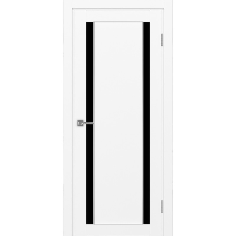 Межкомнатная дверь Турин 522.212 АПП молдинг SC, цвет белый снежный, заполнение LACчерный, размер 200*80 см.